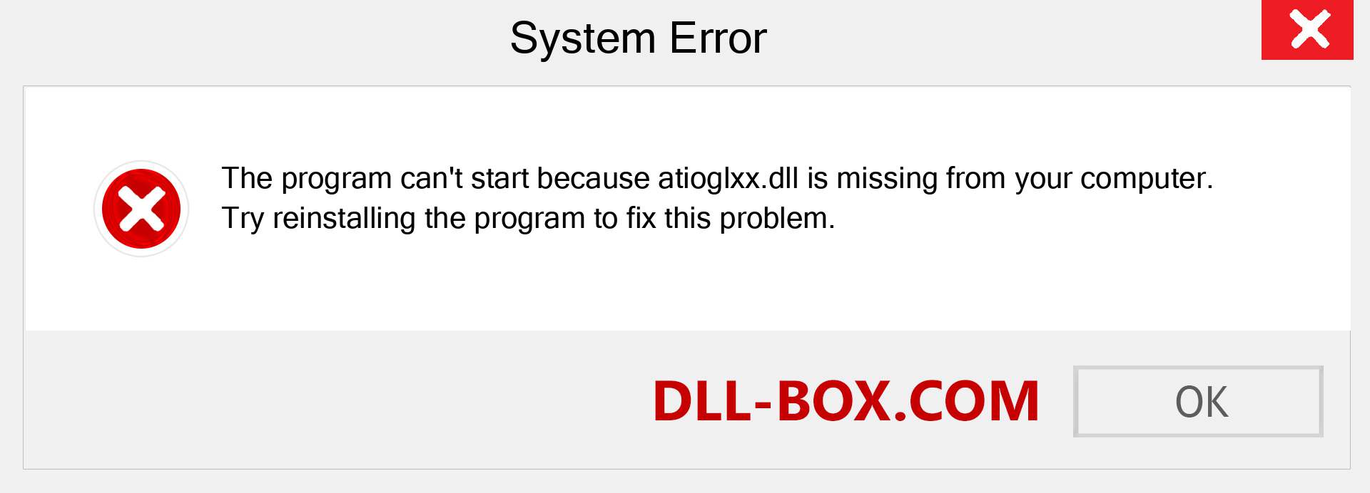  atioglxx.dll file is missing?. Download for Windows 7, 8, 10 - Fix  atioglxx dll Missing Error on Windows, photos, images